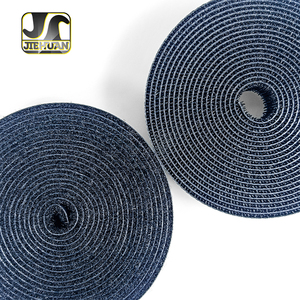 Jiehuan sepatu kustom nilon merah elastis, sepatu nilon merah berperekat tahan panas sisi ganda ramah lingkungan, kait <span class=keywords><strong>Loop</strong></span> - Product Image 3