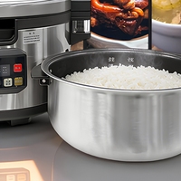 Cuisinière à riz électrique en acier inoxydable à induction IH de 18 L avec une puissance de 3500 W pour les restaurants