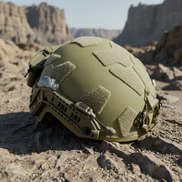 Casque de protection Yinan FAST PE .44 à fentes, 6 points de suspension, en alliage d'aluminium, avec rail modulaire ARC, tactique