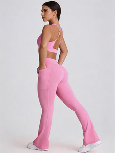 GLORIS 2026 Conjunto Deportivo <span class=keywords><strong>de</strong></span> Dos Piezas para Mujer, Ecológico, <span class=keywords><strong>de</strong></span> Nailon/Spandex, Ajustado, <span class=keywords><strong>de</strong></span> Cintura Alta, Levanta Glúteos, Leggings <span class=keywords><strong>de</strong></span> Yoga y Top Deportivo - Product Image 5