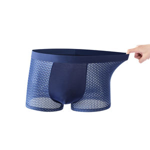 <span class=keywords><strong>Mutande</strong></span> da <span class=keywords><strong>uomo</strong></span> traspiranti comode <span class=keywords><strong>bianche</strong></span> elastiche da <span class=keywords><strong>uomo</strong></span> alla moda Fitness elastico Daily Mesh Boxer - Product Image 2