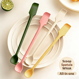 ไม้พายซิลิโคนทนความร้อน ไม่ติดกระทะ แบบสองด้าน ใช้คนผสม ตักครีม เค้ก ขนมปัง แยม เนย - Product Image 1