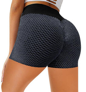 Vêtements de yoga Nouveaux pantalons de yoga en <span class=keywords><strong>nid</strong></span> <span class=keywords><strong>d</strong></span>'<span class=keywords><strong>abeille</strong></span> Peach Hip Yoga Fitness Shorts pour femmes Minceur et confortable - Product Image 5