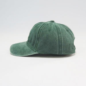 Gorra de Béisbol de Algodón Estilo Americano Retro Vintage Lavada Personalizada al por Mayor, Gorra Desgastada de 6 Paneles con Bordado de Goma Impreso - Product Image 6