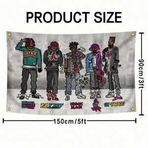 Banderas Personalizadas de Poliéster 100D de Buena Calidad, 90x150cm (3x5 pies), Venta al Por Mayor del Fabricante, Banderas para Fans de Cantantes - Product Image 6