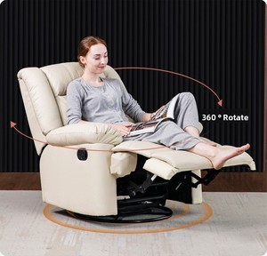 Echtes Leder Power-Relaxsofa-Set, Öko-Leder Relaxsessel für Luxus-Heimkino und Wohnzimmer - Product Image 3