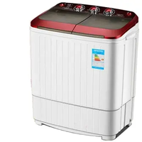 Lave-linge semi-automatique portable Lave-linge à double cuve Laveuses à chargement par le haut avec sèche-linge