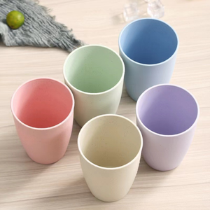 Caffè in ceramica personalizzabile e tazza da tè paglia di grano riutilizzabile per la festa di casa campeggio Picnic-per i bambini - Product Image 5