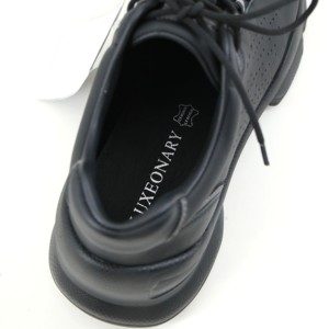 Zapatos con cordones <span class=keywords><strong>de</strong></span> cuero <span class=keywords><strong>de</strong></span> vaca para hombre: selecciones versátiles <span class=keywords><strong>de</strong></span> color sólido para ocasiones casuales y elegantes - Product Image 5