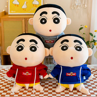 Nuevo Peluche Personalizable con Capucha, Temática de Oso Crayon Shin Chan, Muñeco de Peluche Suave y Adorable para Aliviar el Estrés