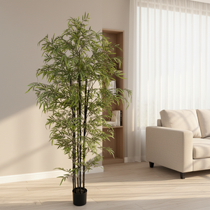 Paravent d'intimité en <span class=keywords><strong>bambou</strong></span> <span class=keywords><strong>artificiel</strong></span> réaliste de haute qualité, séparateur de pièce, pour intérieur et extérieur, maison, bureau, aménagement paysager, Pâques - Product Image 6