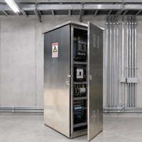 Boîtier métallique étanche homologué CE pour équipement de distribution basse tension mural, idéal pour l'alimentation électrique des entrepôts