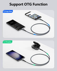 Cable de Carga Rápida USB C SUNGUY de 18W, Tipo C a Micro-B, Cable de Datos Trenzado, Cargador para Teléfono - Product Image 4