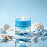 Handgemachte Doppelschichtige Ozean-Duftkerze Schlafzimmer Jelly-Kerze Schlafatmosphäre Aromatherapie Deko Urlaub Geburtstagsgeschenk