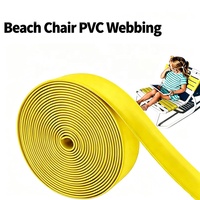 Sangle en sangle tissée imperméable enduite de PVC, antistatique, de taille et couleur personnalisées, pour chaise de plage, sac à dos, bagages, collier de chien