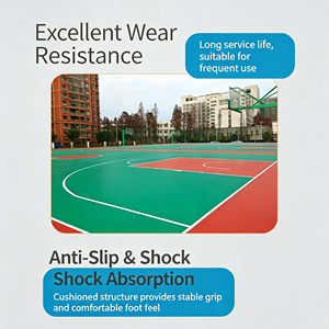 Baldosas de PVC Antideslizantes, Ecológicas, con Absorción de Impactos, para Interiores y Exteriores, Tapete Deportivo Multiusos, Color Morado - Product Image 3