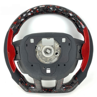 Volant en fibre de carbone forgée avec écran LED et palettes de changement de vitesse pour Land Rover Evoque Range Rover Defender, accessoires intérieurs de voiture