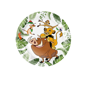 Paleta de papel con tema del <span class=keywords><strong>Rey</strong></span> León de dibujos animados nuevos y modernos, adornos decorativos, mantel, papel de bandera colgante para fiesta de cumpleaños - Product Image 5