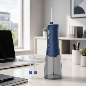 Irrigador Bucal Eléctrico Portátil Inalámbrico <span class=keywords><strong>con</strong></span> 4 Modos de <span class=keywords><strong>Limpieza</strong></span> y 2 Boquillas Estándar - Product Image 1