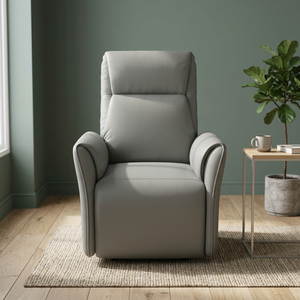 Brown Fabric <b>Recliner</b> Chair Adjustable Power <b>Recliner</b> Armchair Single Seat Lounge Chair for Elderly Home Use - Product Image 6