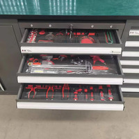 Gabinete Modular para Herramientas de Reparación de Automóviles de 7 m de Longitud con 521 Piezas de Herramientas Manuales, Estación de Almacenamiento para Taller y Garaje, MOQ 1 Pieza