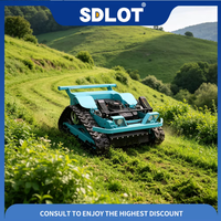 Offre Spéciale SDLOT Tondeuse Débroussailleuse Industrielle à 2 Temps, Certifiée CE EPA EURO5, Télécommandée sur Chenilles, Équipement Agricole