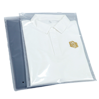 Sacs en plastique biodégradables GRS Wholesale D2W CPE avec fermeture éclair coulissante et impression en gravure, sur mesure pour les vêtements