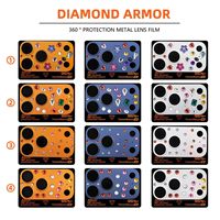 Nouvelle Arrivée Protection d'objectif métallique de luxe avec décoration diamantée et protection caméra 360° pour iPhone 17 Pro Max