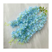 Guirlande de fleurs de glycine à 4 branches, grande, pour décoration murale, arche de salle de réception de mariage, bouquet suspendu au plafond
