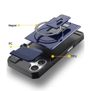 Di lusso armatura Flip fotocamera proteggere la ricarica Wireless custodia del telefono per <span class=keywords><strong>iPhone</strong></span> 17 Pro Max magnetico pieghevole <span class=keywords><strong>Cover</strong></span> - Product Image 6