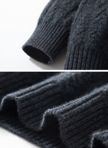 Men's Casual Pullover Custom Cashmere Sweater Winter Autumn Round Neck Wool <strong>Jumper</strong> Bottoming <strong>Shirt</strong> <strong>with</strong> Pattern Decoration - Product Image 6
