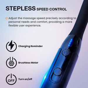 Pistola de Masaje Fascial de Percusión con Mango Largo, Tipo C sin Escobillas, Silicona de Grado Alimenticio, para Espalda, Cuello y Cuerpo Completo, Masajeador Muscular Eléctrico - Product Image 5