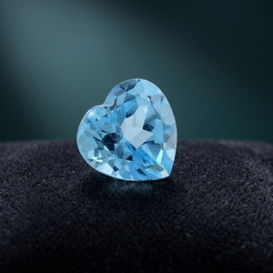 Alta calidad 11mm corte de corazón Natural para Topacio Azul suizo facetado piedra preciosa suelta venta al por mayor precio de fábrica por quilate certificado por - Product Image 2