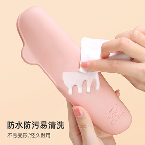 Silicone <b>Makeup</b> Bag 210x65x37mm Waterproof Dustproof Portable Brush Storage <b>Case</b> - Product Image 1