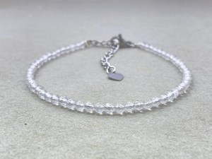 Clear Quartz <b>Bracelet</b> Dainty Gemstone Jewelry Micro Faceted Beads Crystal <b>Bracelet</b> Minimalist Jewelry Tiny Gemstone <b>Bracelet</b> - Product Image 5