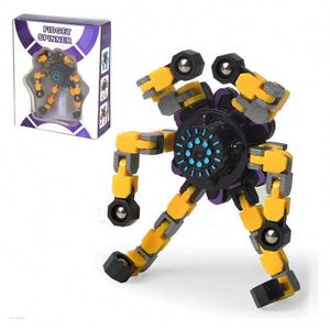 Fidget Spinner en métal et plastique pour enfants, anti-stress, avec plusieurs fonctions, toupie mécanique rotative, pour un usage unisexe - Product Image 4