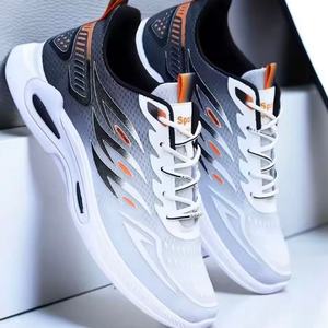 2026 New Breathable Mesh <b>Summer</b> Walking Sports <b>Shoes</b> for Men Trendy and Versatile White Thick Soled Casual <b>Shoes</b> - Product Image 2