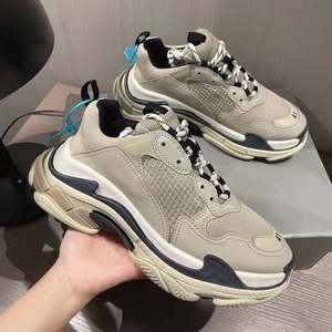 Zapatillas Deportivas Triples de Cuero Genuino de Lujo de Diseñador de Alta Calidad, Zapatos Casuales Originales para Caminar, Zapatillas Deportivas Triples de Tendencia Famosa - Product Image 5