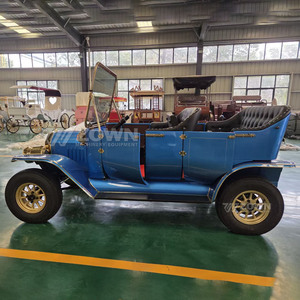 Voiture électrique vintage classique européenne à 4 roues, carrosserie en fibre de verre, certifiée CE pour les zones touristiques, avec garantie de 2 ans - Product Image 3