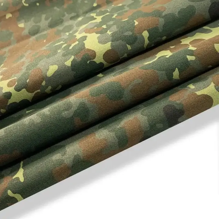 Coton 50% polyester 50% camouflage impression tissu CVC 50/50 16*12 108*56 veste boisée