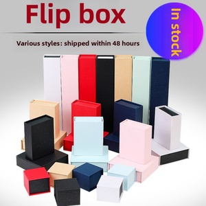 Wholesale High-End Magnetic Ring <b>Earrings</b> Necklace Bracelet Packaging <b>Box</b> with Logo Printing Jewelry Container - Product Image 2