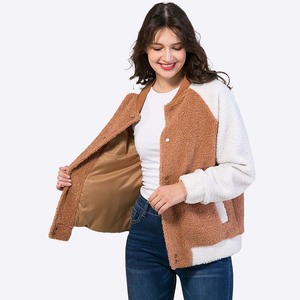 Veste polaire à boutons en polyester et laine polaire personnalisée grande taille pour femmes - Product Image 3