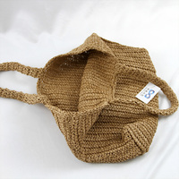 Sac à main de luxe fait main avec logo personnalisé pour femme Sac de plage d'été Sacs en papier paille crochet avec motif brodé