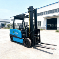 Chariot élévateur électrique portable 60V de haute qualité avec déplaceur latéral hydraulique et pneus pleins pour entrepôt, capacité 3 tonnes, rapide