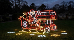 إضاءة احتفالية LED مقاومة للماء على شكل رجل الزنجبيل، أضواء زخرفية ثلاثية الأبعاد كبيرة الحجم للمتنزهات، إضاءة بموضوع عيد الميلاد - Product Image 3