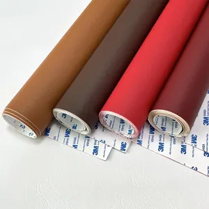 Adhesive Self-adhesive Soft Sofa Faux Leather Material Fabrics Artificial Pvc Sticker Synthetic Leather For Sofa