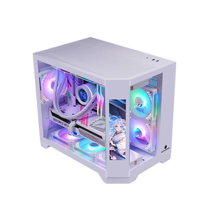 Zeromaster M-ATX nhôm hợp kim máy tính để bàn chơi game máy tính trường hợp 360 nước làm mát máy tính mới Tempered Glass trường hợp Cổ Phiếu PC - Product Image 4