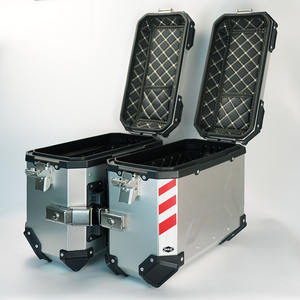 Boîte de rangement latérale en alliage d'aluminium pour moto 35L/45L, boîte à outils multifonctionnelle étanche, alarme pour moto - Product Image 3