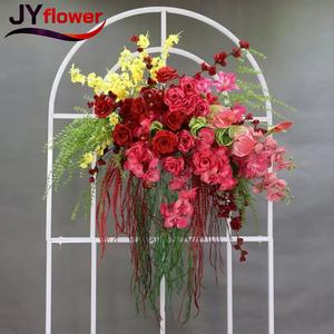 JY, nuevo estilo, <span class=keywords><strong>torre</strong></span> para pastel, cuerno artificial, corredor, flores, centros de mesa, soporte, arco de flores para boda, 2017 - Product Image 5