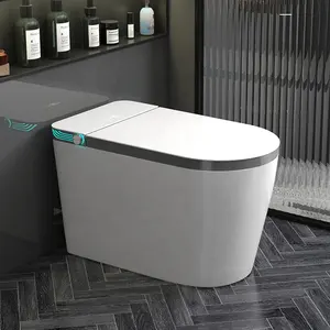 Modern auto open electronic toilet concealed tank one piece intelligent bidet smart toilets